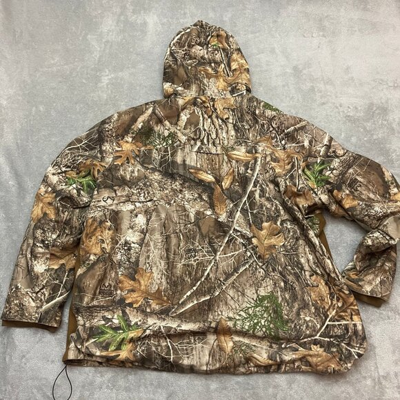 Real Tree Jacket Edge Scent Factor Camo Hunting Full Zip Hooded Mens XXL (Flaws) - Picture 10 of 13